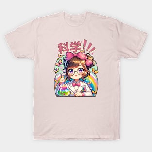 Coquette Anime Science Girl T-Shirt